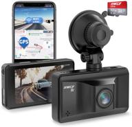 📸 iiwey автомобильная камера dash cam 4k front с wifi gps и скоростью - ultra hd 2160p автомобильная камера с приложением, ночным видением, циклической записью и многим другим логотип