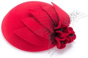 img 3 attached to 👒 Womens Ladies Socialite Fascinator Pillbox: Elevate your Special Occasion Look with Exquisite Women's Accessories