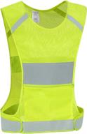 high visibility reflective vest with pocket for running, 🏃 biking, walking - safety running gear for women & men logo