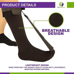 img 3 attached to Black Plantar Fasciitis Stretch Night Sock - Pain Relief for Plantar Fasciitis & Achilles Tendonitis - Size M