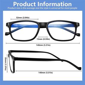 img 3 attached to 👓 SIGVAN 5-Pack Очки для чтения с блокировкой синего света для мужчин и женщин, легкие оправы высокого качества с пружинным шарниром - улучшение SEO