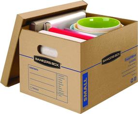 img 2 attached to Bankers Box SmoothMove Classic Moving Boxes, Tape-Free Assembly, Easy Carry Handles, Small Size 15x12x10 Inches, 20 Pack (SKU: 7714210)