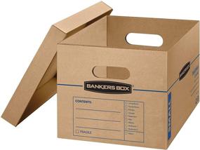 img 3 attached to Bankers Box SmoothMove Classic Moving Boxes, Tape-Free Assembly, Easy Carry Handles, Small Size 15x12x10 Inches, 20 Pack (SKU: 7714210)