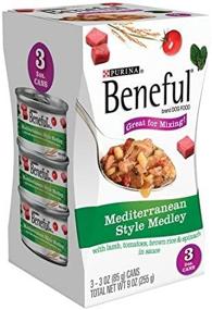 img 1 attached to 🐶 Purina Beneful Mediterranean Style Medley - 3-Pack, 3 Oz Cans (Case of 8) - 24 Cans Total: Irresistible Dog Food Variety for Health and Happiness