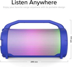 img 1 attached to Portable Bluetooth Lightshow Playback Rechargeable Portable Audio & Video