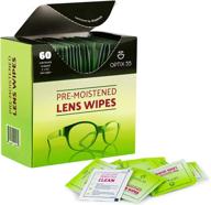 👓 pre-moistened eyeglass lens wipes - pack of 60 cloths - safe and streak-free cleaning for glasses, sunglasses, phone screens, electronics, computer monitors & camera lenses logo