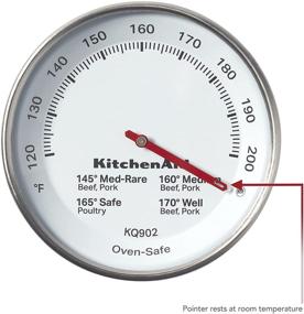 img 3 attached to KitchenAid KQ902 Oven/Grill Safe Meat Thermometer - Leave-in, Stainless Steel, Temperature Range: 120F to 200F