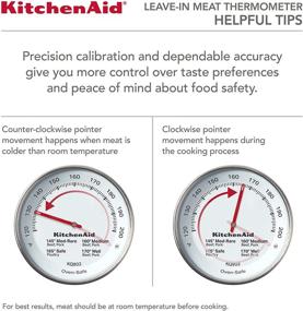 img 1 attached to KitchenAid KQ902 Oven/Grill Safe Meat Thermometer - Leave-in, Stainless Steel, Temperature Range: 120F to 200F