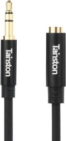 img 3 attached to 🎧 Tainston 20 Feet AUX Stereo Audio Extension Cable – 3.5mm Male to Female Gold Plated – Ideal for Car Stereos, Smartphones, Tablets, and MP3 Players – Black