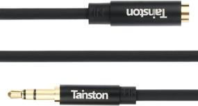 img 1 attached to 🎧 Tainston 20 Feet AUX Stereo Audio Extension Cable – 3.5mm Male to Female Gold Plated – Ideal for Car Stereos, Smartphones, Tablets, and MP3 Players – Black