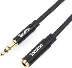 img 4 attached to 🎧 Tainston 20 Feet AUX Stereo Audio Extension Cable – 3.5mm Male to Female Gold Plated – Ideal for Car Stereos, Smartphones, Tablets, and MP3 Players – Black
