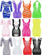 pieces fishnet lingerie babydoll bodysuit women's clothing logo