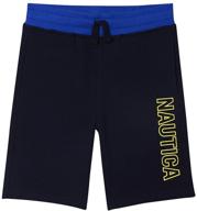 👖 nautica little solid pull whaley boys' clothing: stylish shorts for trendy kids logo