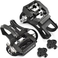 🚴 marque exercise spin bike pedals – shimano spd compatible clip and toe cage with strap, ideal for indoor cycling, 9/16” thread for peloton and stationary fitness bike logo