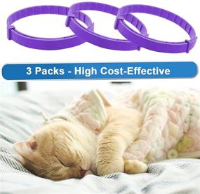 img 1 attached to Wustentre 3-Pack Cat Calming Collars - Natural Pheromone Collar for Cats, Adjustable, Waterproof & Safe - Reduces Anxiety, Ideal Kitten Collar - No Lavender Scent