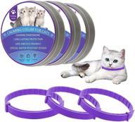 wustentre 3-pack cat calming collars - natural pheromone collar for cats, adjustable, waterproof & safe - reduces anxiety, ideal kitten collar - no lavender scent logo