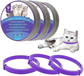 img 4 attached to Wustentre 3-Pack Cat Calming Collars - Natural Pheromone Collar for Cats, Adjustable, Waterproof & Safe - Reduces Anxiety, Ideal Kitten Collar - No Lavender Scent