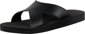 img 4 attached to 4HOW Sandals: Stylish and Comfortable Sandles, Perfect for Showers and Slides