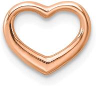 stunning 10k rose gold small charm pendant: mini floating heart with textured back - a delicate beauty logo