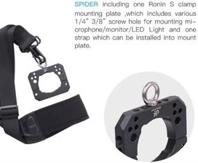 img 2 attached to DF DIGITALFOTO Spider Hang Strap: Enhance Your Ronin S and Zhiyun Crane 2 3-Axis Gimbal Setup with This Compatible Shoulder Hang Buckle Mounting Kit