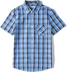 img 3 attached to 👕 Tronjori Short Sleeve Button Woven Boys' Clothing: Trendy Tops, Tees & Shirts