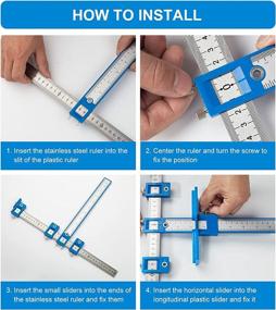 img 1 attached to TBVHOMM Cabinet Hardware Jig: The Ultimate All-in-One Handle Template Tool Set