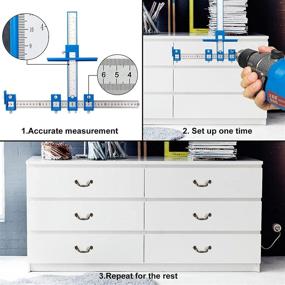 img 2 attached to TBVHOMM Cabinet Hardware Jig: The Ultimate All-in-One Handle Template Tool Set