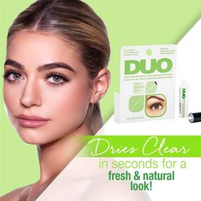 img 2 attached to 💕 DUO Brush-On Lash Adhesive with Vitamin-Infused Clear Formula - 0.18 oz, Long-Lasting Hold, 1-Pack