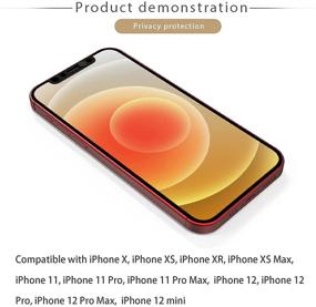 img 4 attached to 🔒 Front Camera and Webcam Cover for iPhone X/XS/XR/XS Max, iPhone11/11 Pro/11 Pro Max, iPhone 12/12 Mini/12 Pro/12 Pro Max - Privacy and Security Protection without Impacting Face Recognition