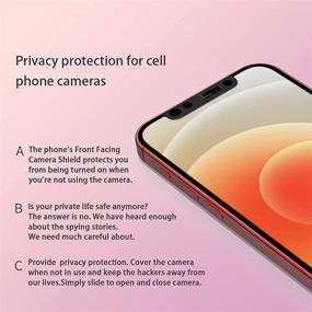 img 1 attached to 🔒 Front Camera and Webcam Cover for iPhone X/XS/XR/XS Max, iPhone11/11 Pro/11 Pro Max, iPhone 12/12 Mini/12 Pro/12 Pro Max - Privacy and Security Protection without Impacting Face Recognition
