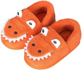 img 4 attached to SITAILE Crocodile Slippers: Anti-Slip Shoes for Toddler Boys