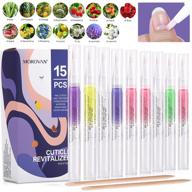 💅 morovan nail cuticle oil pen - natural nail treatment with softening and strengthening ingredients - repair damaged nails - 5ml/bottle (15pcs) logo