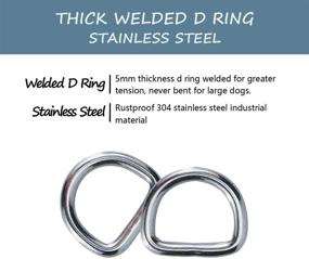 img 1 attached to 🐶 Wayilea 1 Inch Dog Collar Buckles and D Rings Set - Welded Stainless Steel D Ring + Quick Release Buckles - Ideal for Pet Collars, Backpacks, and Sewing Projects