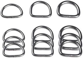 img 3 attached to 🐶 Wayilea 1 Inch Dog Collar Buckles and D Rings Set - Welded Stainless Steel D Ring + Quick Release Buckles - Ideal for Pet Collars, Backpacks, and Sewing Projects