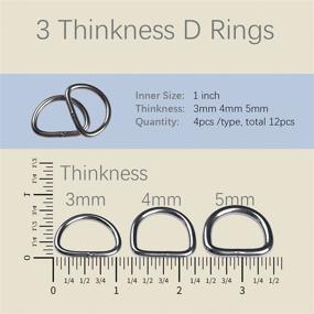 img 2 attached to 🐶 Wayilea 1 Inch Dog Collar Buckles and D Rings Set - Welded Stainless Steel D Ring + Quick Release Buckles - Ideal for Pet Collars, Backpacks, and Sewing Projects