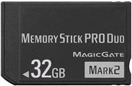 high-capacity ms 32gb memory stick pro duo mark2 - perfect for psp 1000, 2000, 3000, camera accessories logo