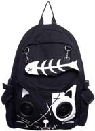 🐱 exclusive banned kitty speaker backpack in sleek black – unleash your melodious style! logo
