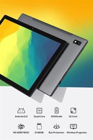 img 3 attached to 📱 Vastking Kingpad Z10 Tablet 10", Android 11, 2GB RAM, 32GB Storage, Quad-Core Processor, 10" IPS 1280x800 Display, USB-C Port, GPS, FM, 8MP Rear Camera, Slate Black Metal Body