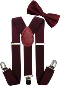 img 4 attached to 🎀 LOLELAI Toddler and Kids Suspender with Adjustable Elasticity and Bow Tie Set for Boys and Girls - A Stylish Accessories Combo
