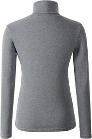 img 3 attached to HieasyFit Women's Thermal Turtleneck Pullover - Stylish Women's Clothing Designed for Optimal Comfort