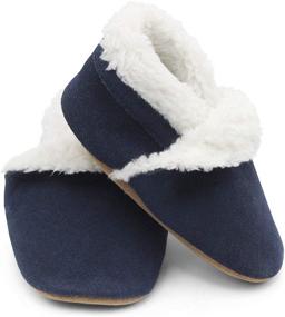 img 3 attached to 👟 Dotty Fish Toddler Slippers: Brown Boys' Shoes for Comfy Adventures