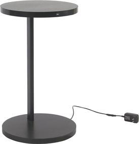 img 4 attached to 🔌 Black USB Round Charging Accent Table - Spatial Order