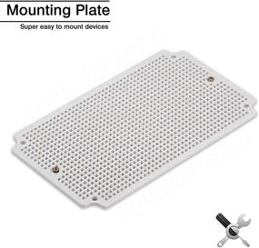 img 1 attached to 🔌 Versatile and Durable Junction Mounting Plate Plastic Enclosure: Essential for Seamless Installations