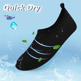 img 2 attached to 👣 Soviker Barefoot Water Shoes: Quick-Dry Aqua Socks for Beach, Swimming, Surfing, Yoga, and Exercise - Women's and Men's Sizes