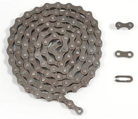 img 3 attached to 🚴 ZHIQIU FSC F410 1-Speed Bicycle Chain Single: Durable 104L Chain for Efficient Performance