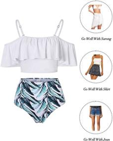 img 1 attached to Kaei Shi Strapless Swimwear Swimsuits Women's Clothing for Swimsuits & Cover Ups