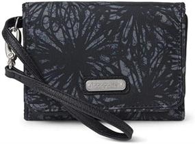 img 4 attached to Baggallini Compact Wallet Black Size Women's Handbags & Wallets for Wallets