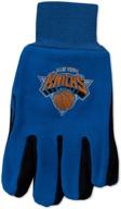 york knicks two tone gloves orange logo