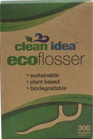 img 4 attached to 🌿 Eco-Friendly Dental Floss Picks - Clean Idea Biodegradable Floss Sticks - Plant-Based - Sustainable - 300 Picks