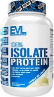 🍦 evlution nutrition 100% isolate vanilla ice cream protein powder - gluten-free, low-carb and sugar-free, 1.6 lb, with 25 g of rapidly absorbing whey isolate protein logo